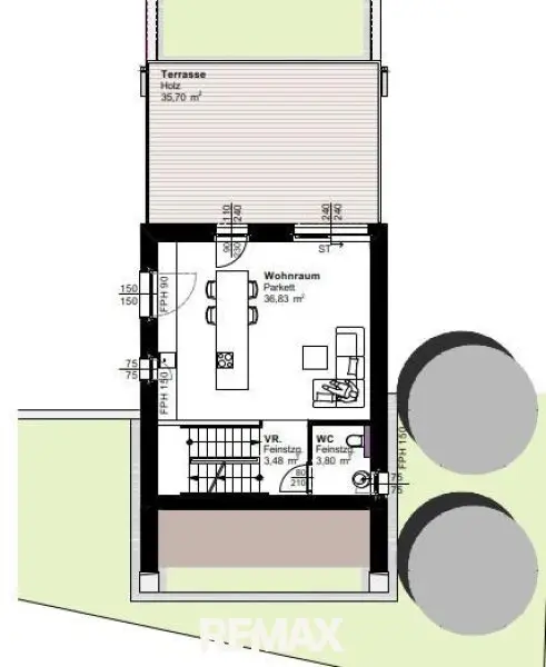 Grundriss 1. Obergeschoss