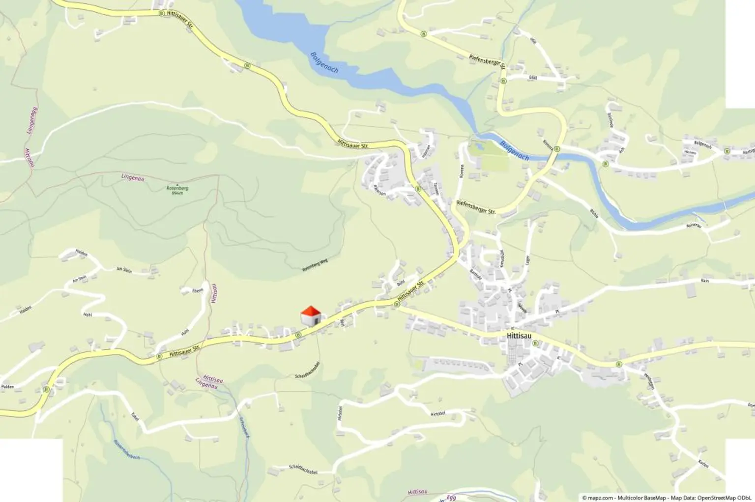 Geolyzer Kartenausschnitt