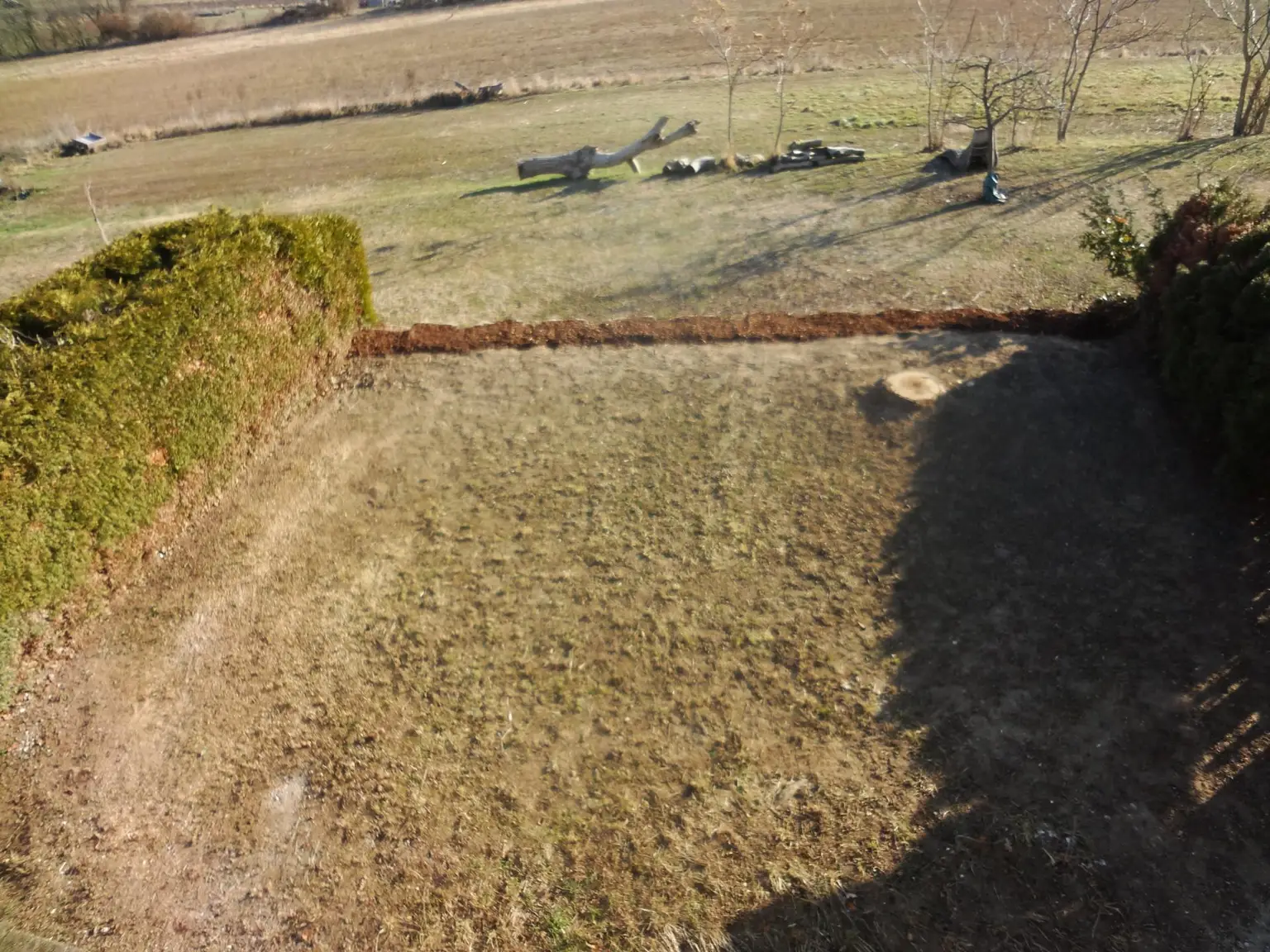 Gartenansicht vom Balkon