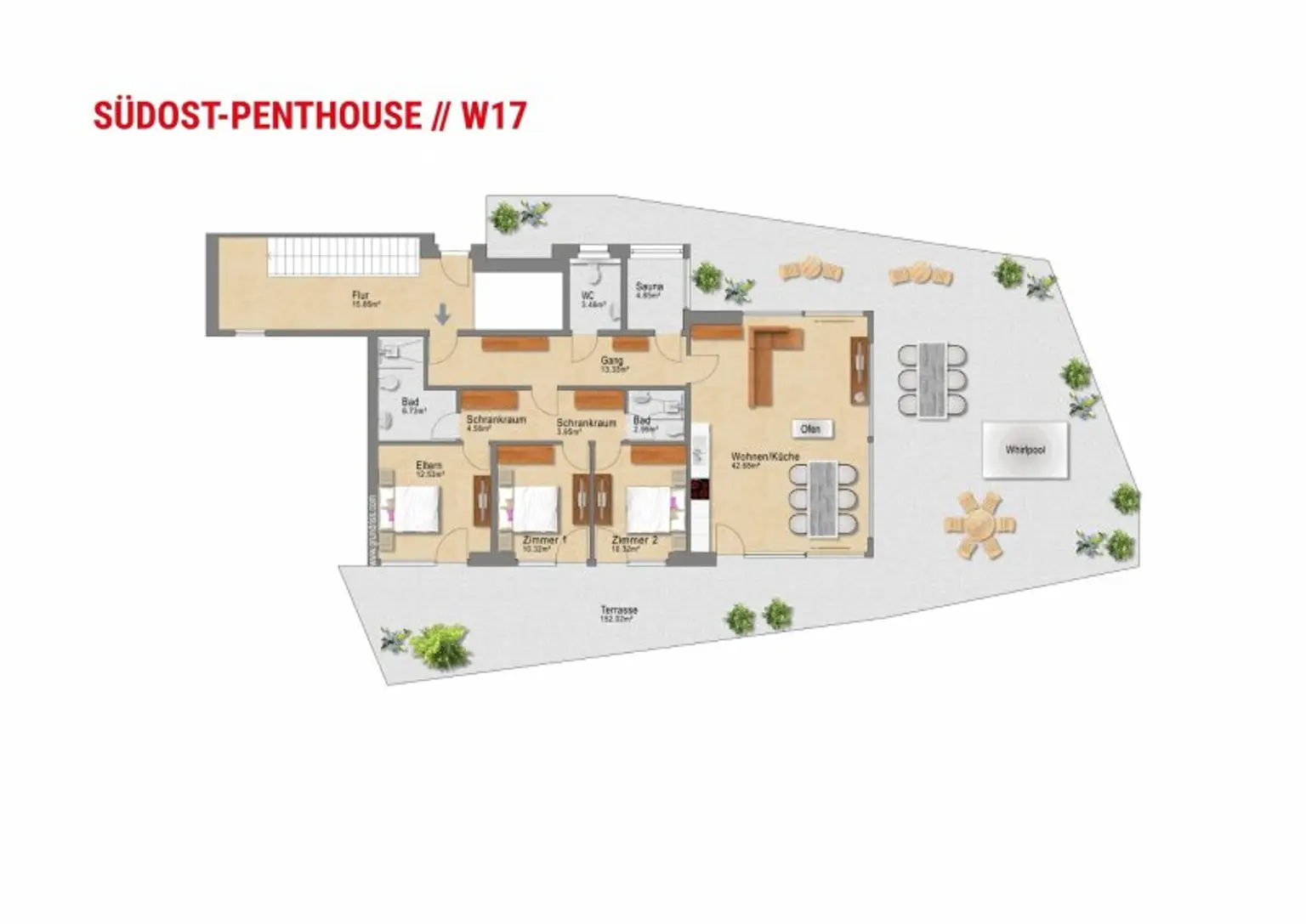 Exklusives Südost-Penthouse // W17 - OPEN HOUSE am 05.09.2025