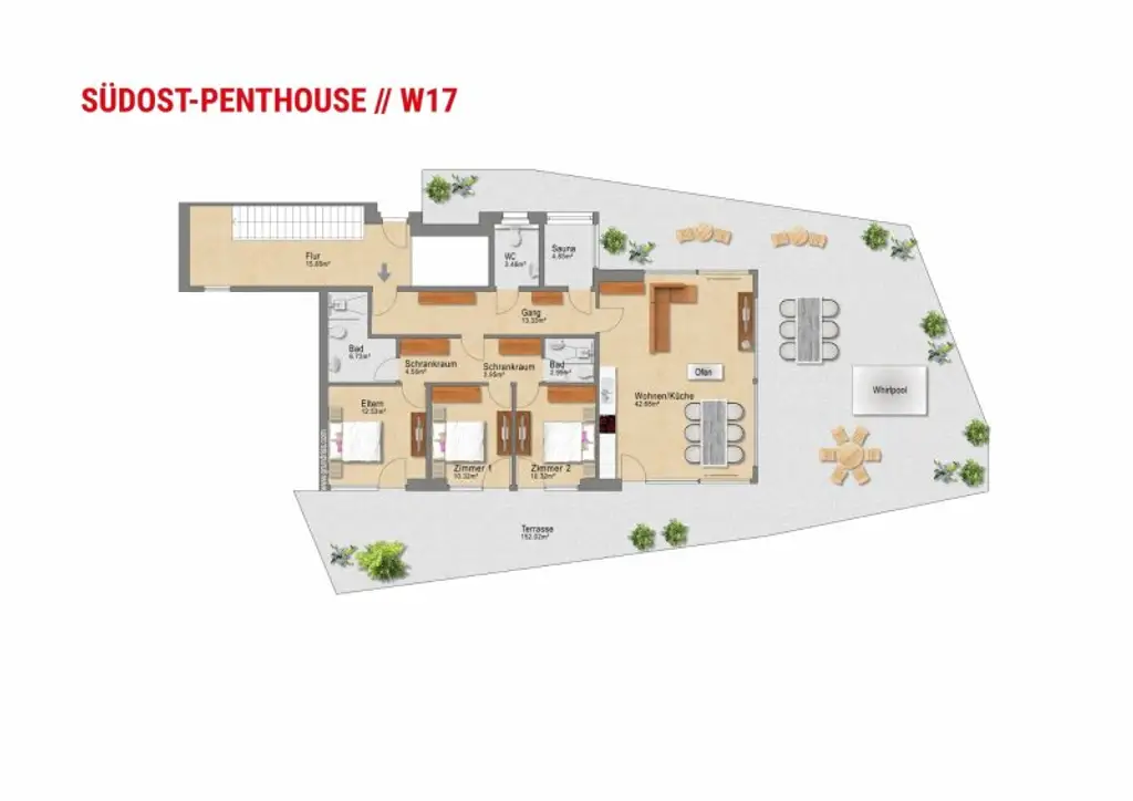 Exklusives Südost-Penthouse // W17 - OPEN HOUSE am 05.09.2025