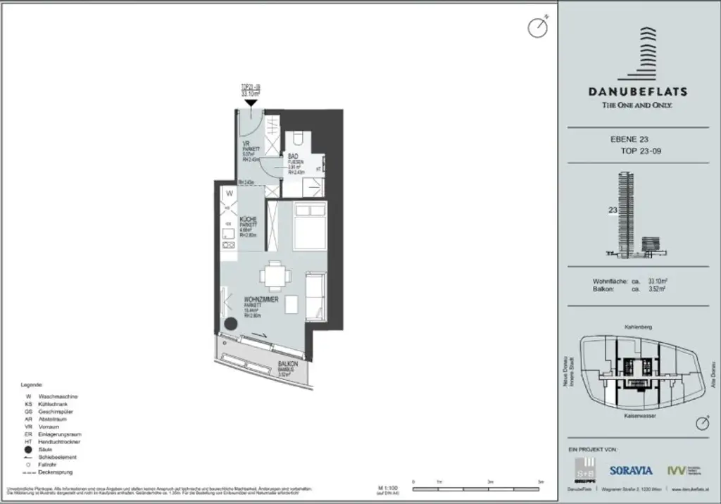 LUXUS ÜBER DEN DÄCHERN WIENS – IHR APARTMENT IM HÖCHSTEN WOHNTURM ÖSTERREICHS