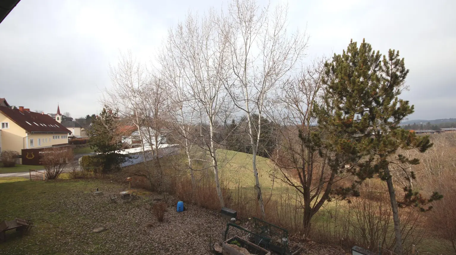 Aussicht i.d. Gemeinschaftsgarten