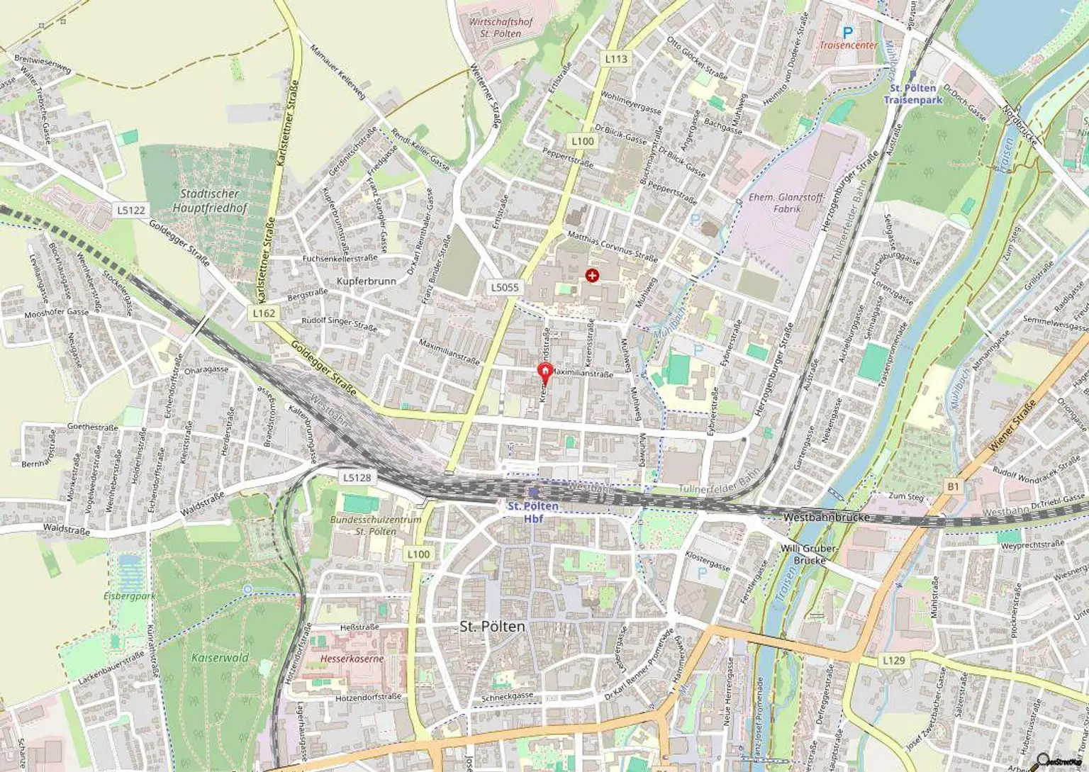 Hochwertige Balkonwohnung mit 2 Zimmern im Zentrum von St. Pölten