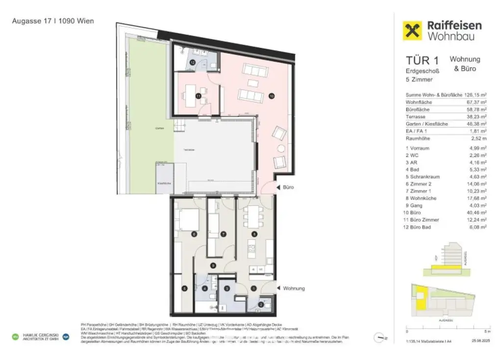 Plan Top 01 mit Büro