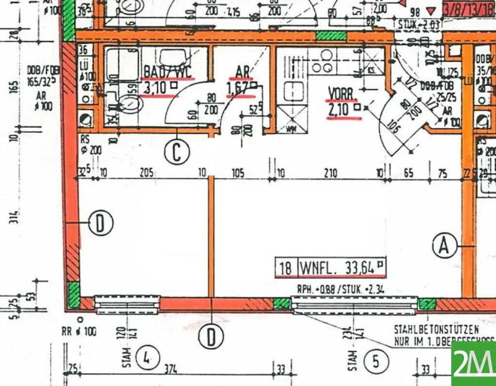 2-Zimmer-Wohnung nahe U1 Troststraße