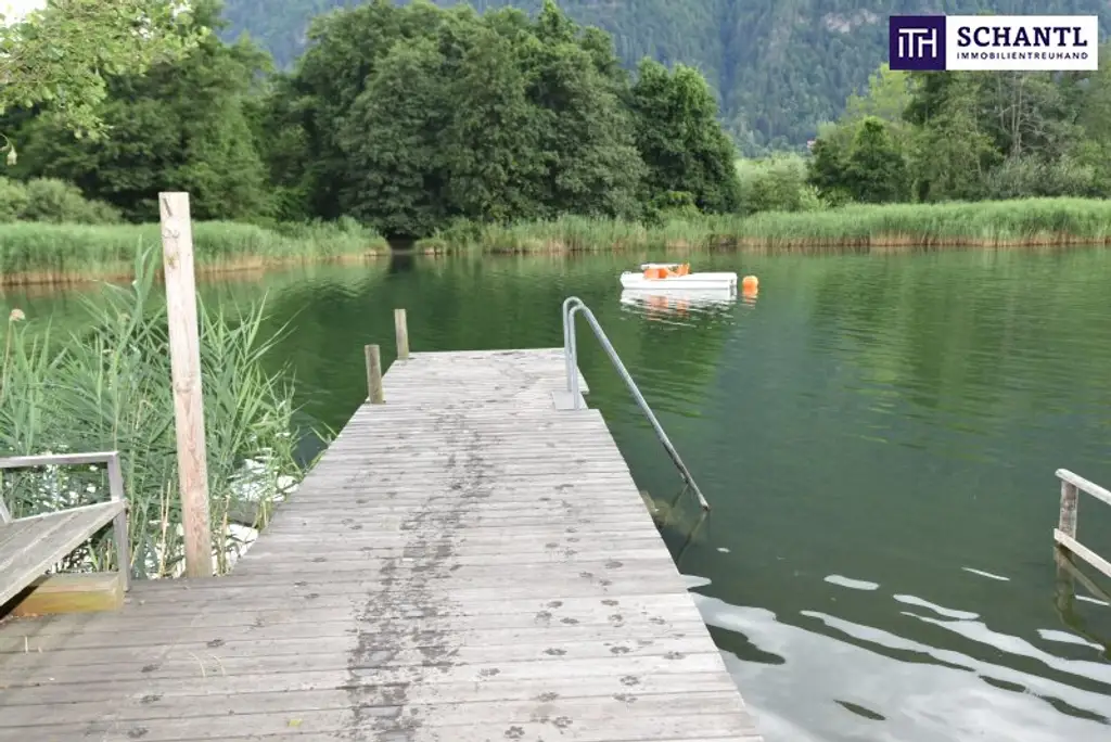 ++EXKLUSIVE ca. 92m² EIGENTUMSWOHNUNG am OSSIACHER SEE++mit PRIVATEM SEEZUGANG++ PANORAMABLICK auf die GERLITZEN++ZWEITWOHNSITZ ALS WERTANLAGE++