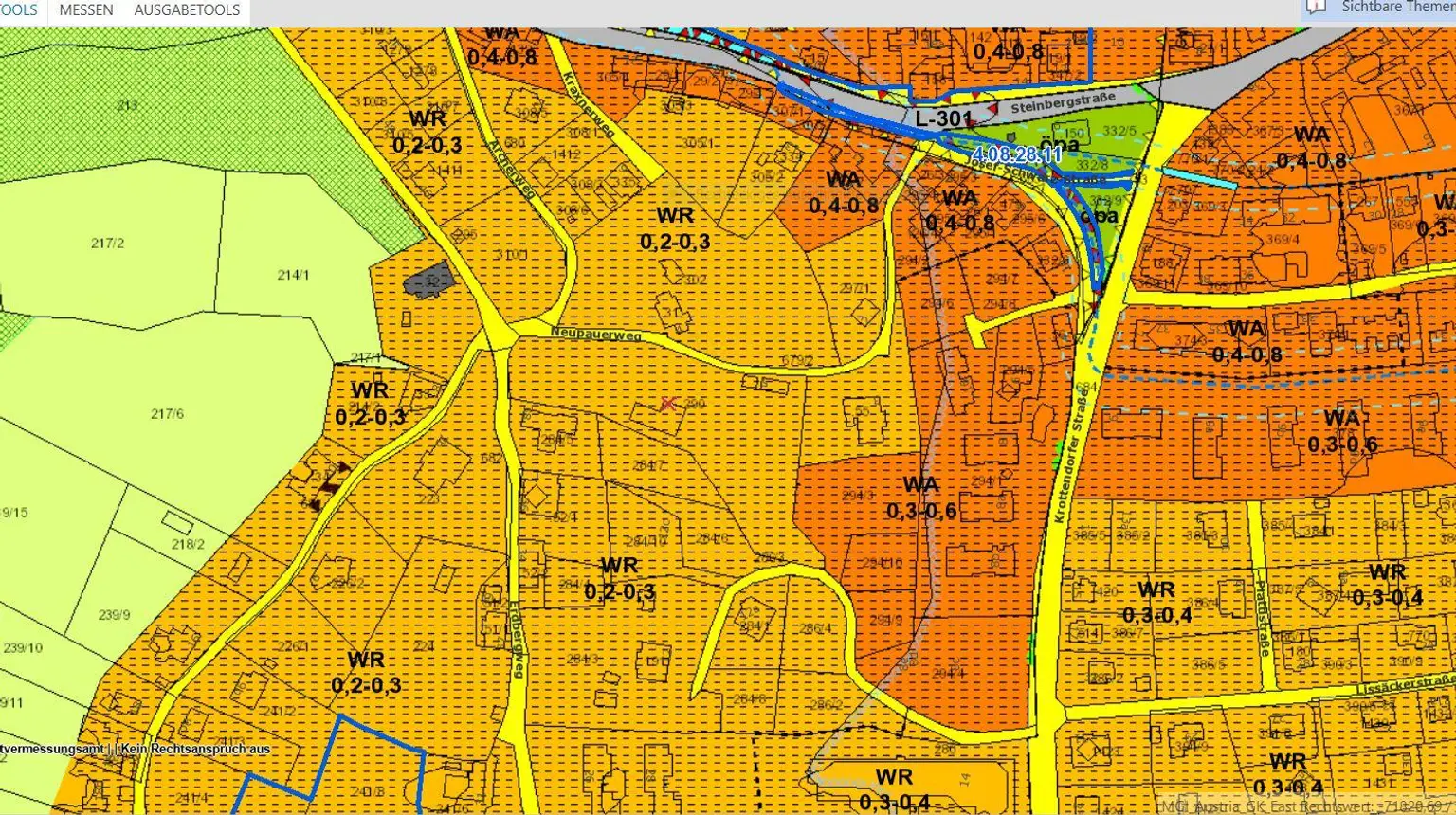 Baugrundstück in Graz-Wetzelsdorf: Traumaussicht und ruhige Lage