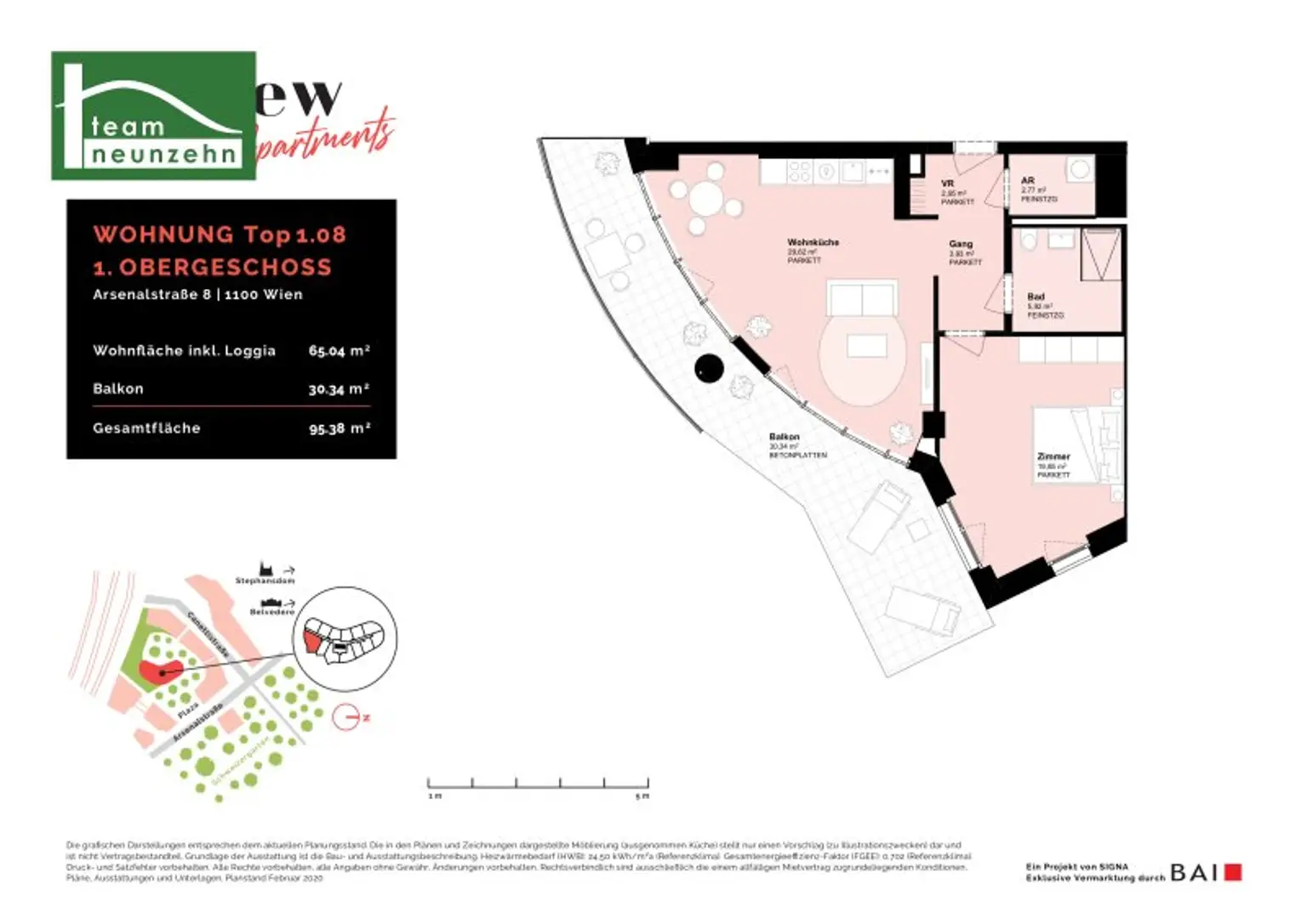 Urbanes Wohnen mit Klasse – exklusive Neubauwohnung beim Wiener Hauptbahnhof!