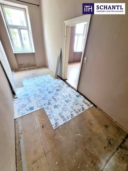 Ein kleiner Altbau mit großem Zukunftsplan! Sanierungsbedürftige Altbauwohnung mit toller Raumaufteilung + Traumhaft schönes Haus + Perfekte Infrastruktur und Anbindung! Jetzt zugreifen!