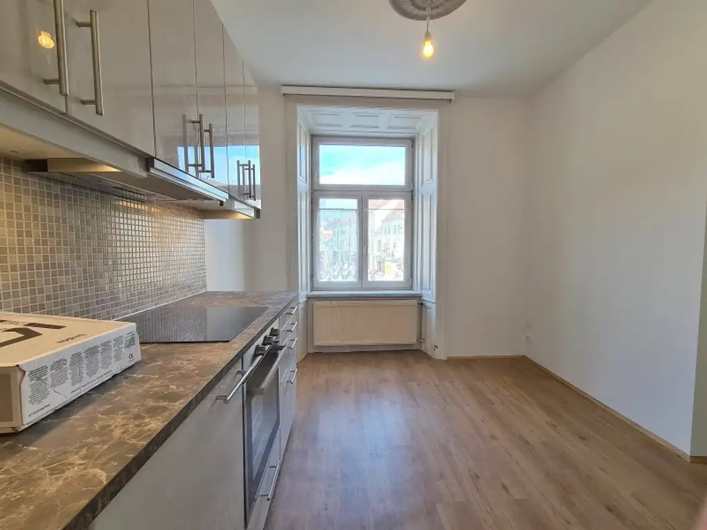 Blick auf die Pestsäule - Wohnung mit Balkon