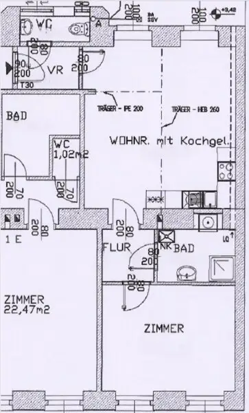 2-Zimmerwohnung in 1150 Wien mit Lift zu vermieten | 1.OG