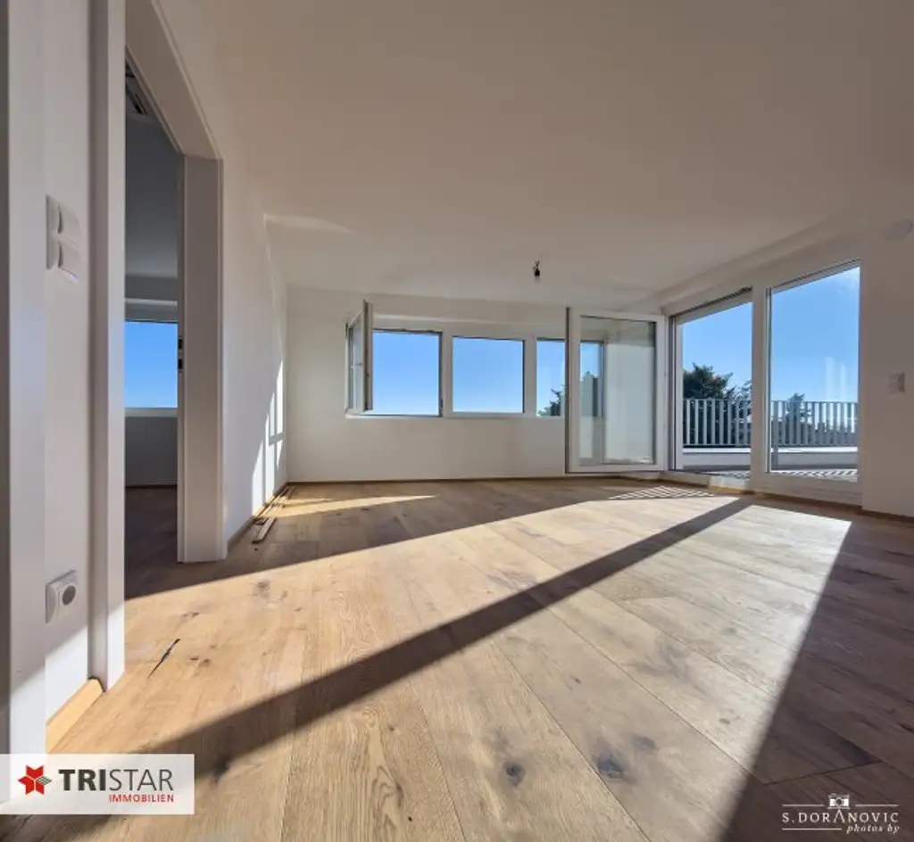 NEU! ++ ERSTBEZUG ++ 3-ZIMMER-DACHGESCHOSSWOHNUNG ++ CA. 85 M² WOHNFLÄCHE + TERRASSE CA. 11 M² ++ TIEFGARAGENPLÄTZE ++ U2 (ASPERNSTRASSE) ++ 1220 WIEN ++