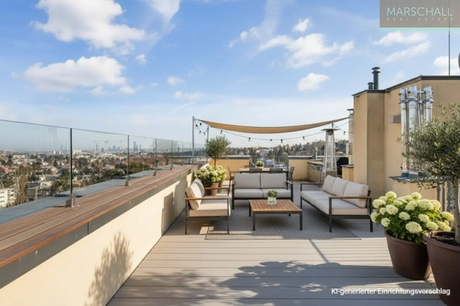 Luxuspenthouse mit riesiger Terrasse und Traumblick in Bestlage/Döbling