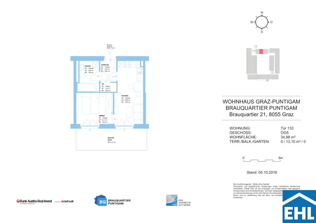 **AB 01.04.2026** Citynah & naturnah – hochwertiges Wohnen im Brauquartier Graz