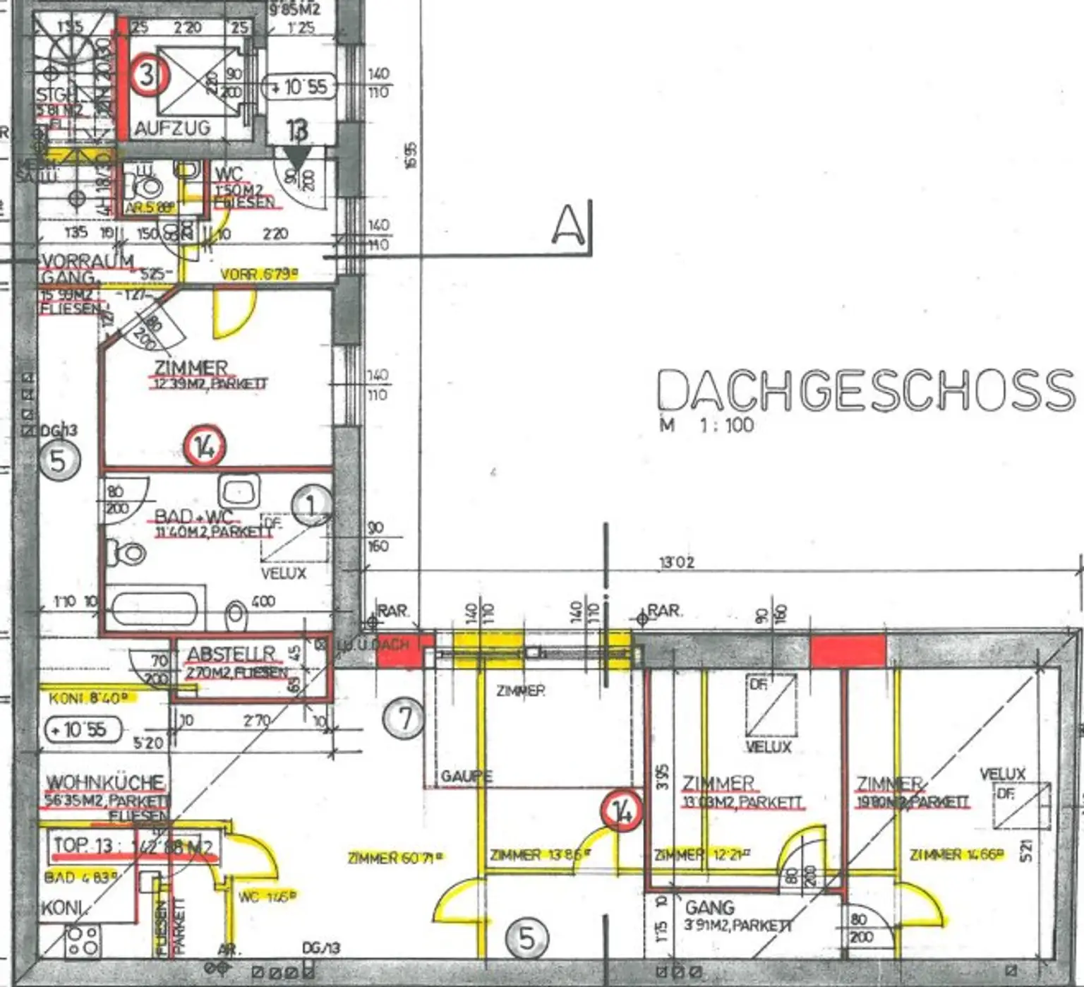 Schöne 4 Zimmer Wohnung mit Terrasse. Nähe Mariahilfer Straße
