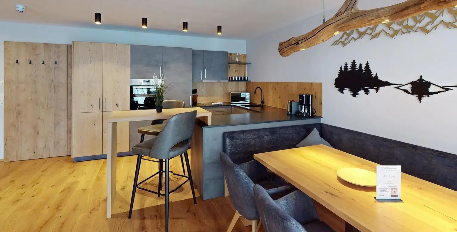 Serfaus - Apartment - Wohn-, Koch-, Essbereich