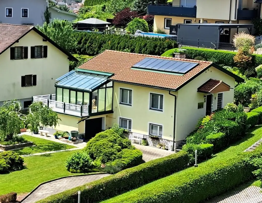 Gartenparadies: Toller Bungalow mit Wintergarten in Top-Lage