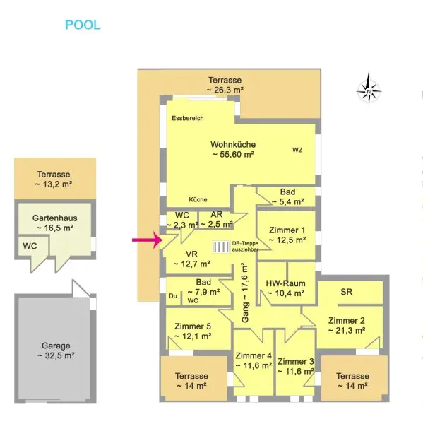 Perfekter Familienhit! Moderner Bungalow mit Pool in Wolfsgraben