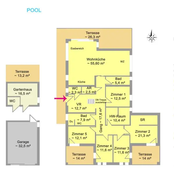 Perfekter Familienhit! Moderner Bungalow mit Pool in Wolfsgraben