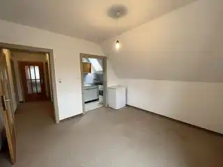 Küche mit Wohnbereich