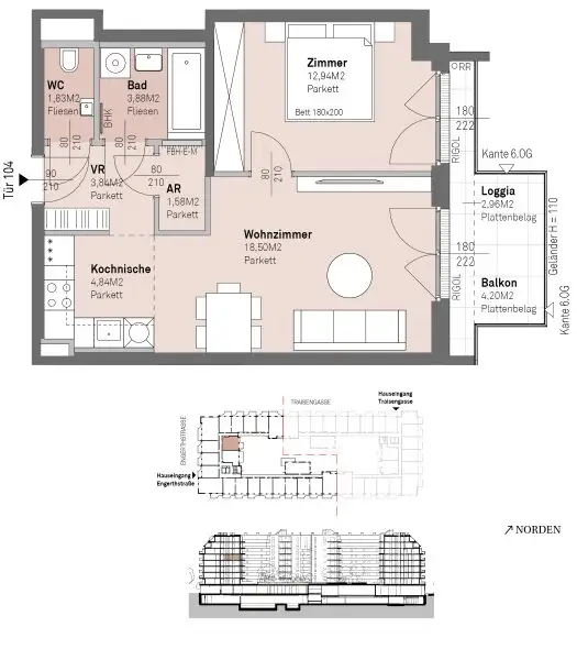 PROVISIONSFREI - Modernes wohnen am Donauufer mit Donaublick!