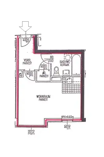Helle 1-Zimmer-Wohnung nächst AKH, optimale Verkehrsanbindung