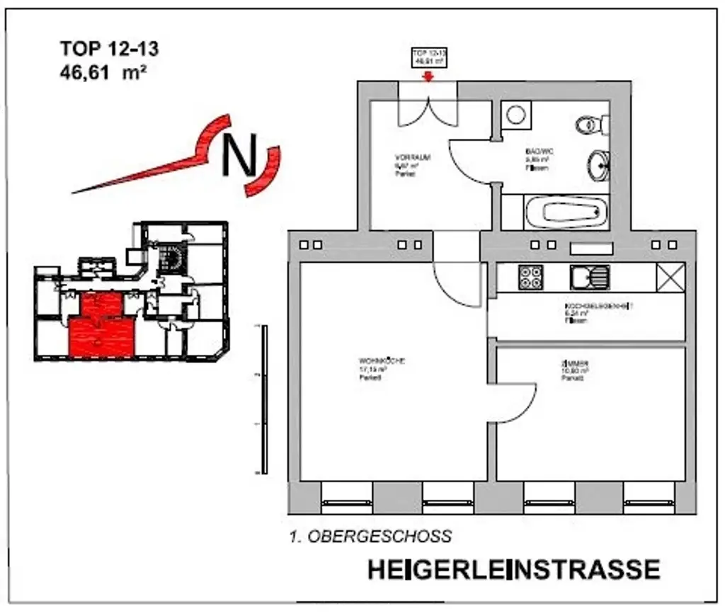 Anlagewohnung mit 3,3 % BAR-Rendite I unbefristet vermietet im sanierten Gründerzeitgebäude