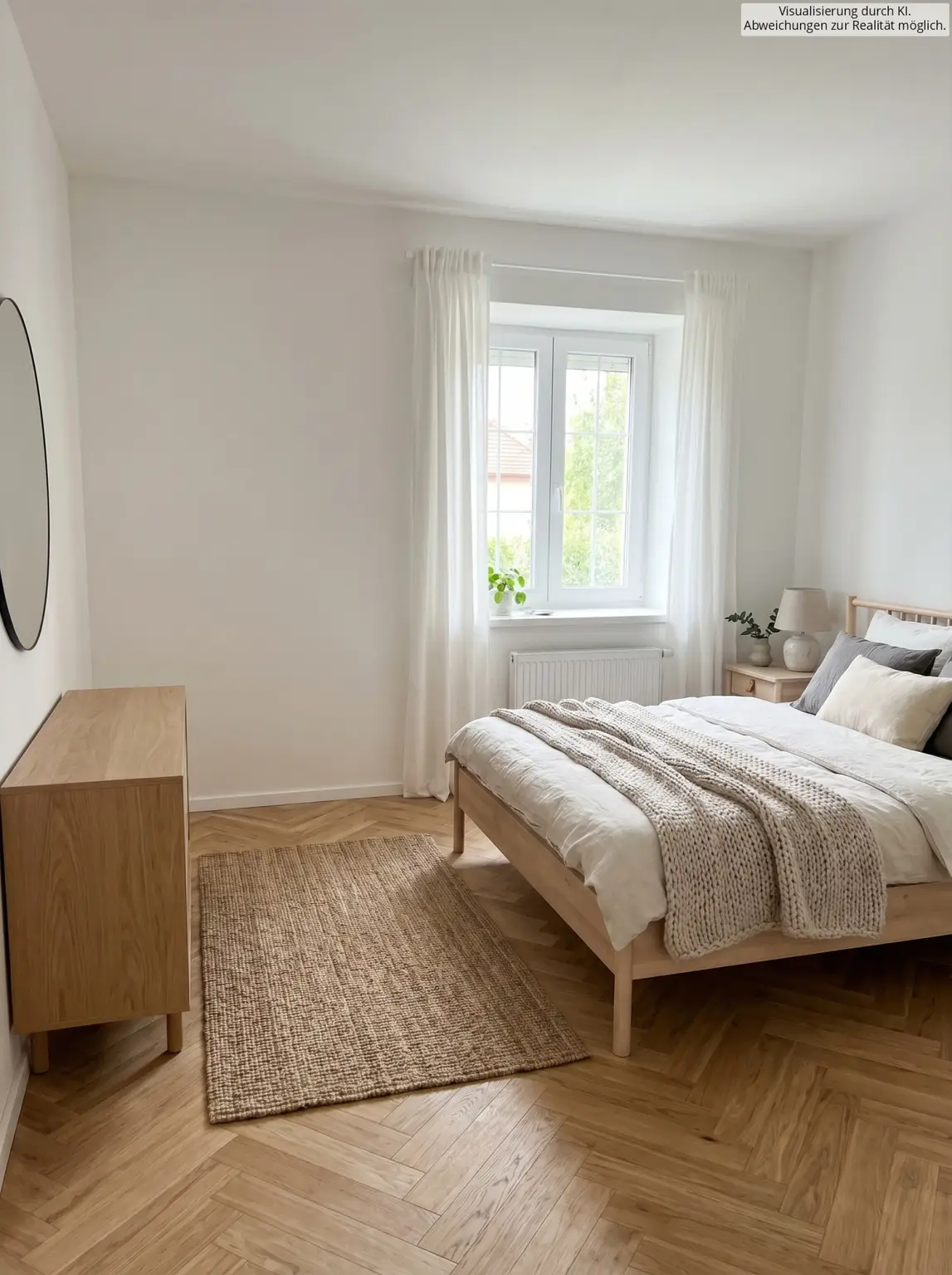 Schlafzimmer VISUALISERT MITHILFE KI