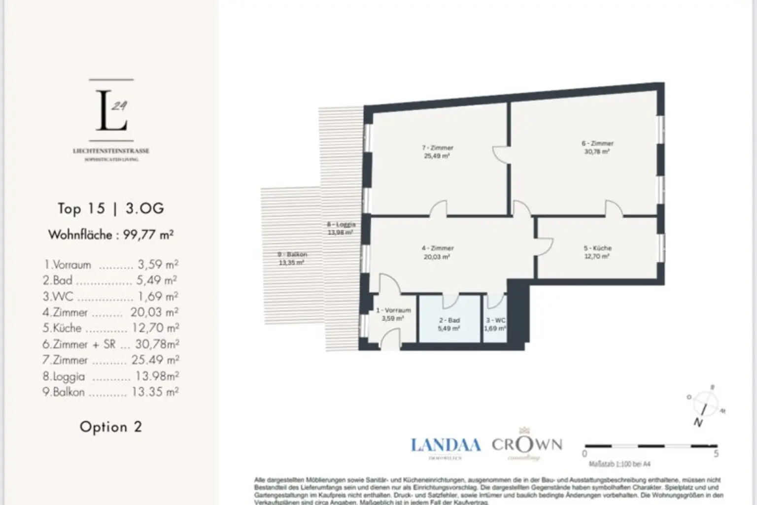 Representative helle Altbau- Wohnung mit Terrasse - 5 Minuten vom Stadtzentrum - Servitenviertel