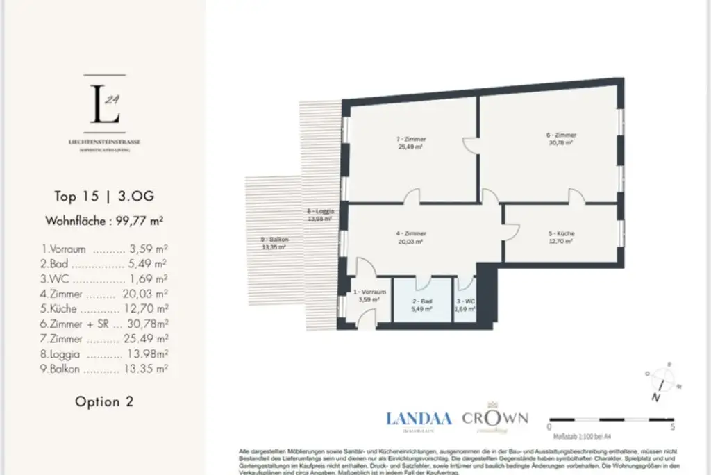 Representative helle Altbau- Wohnung mit Terrasse - 5 Minuten vom Stadtzentrum - Servitenviertel