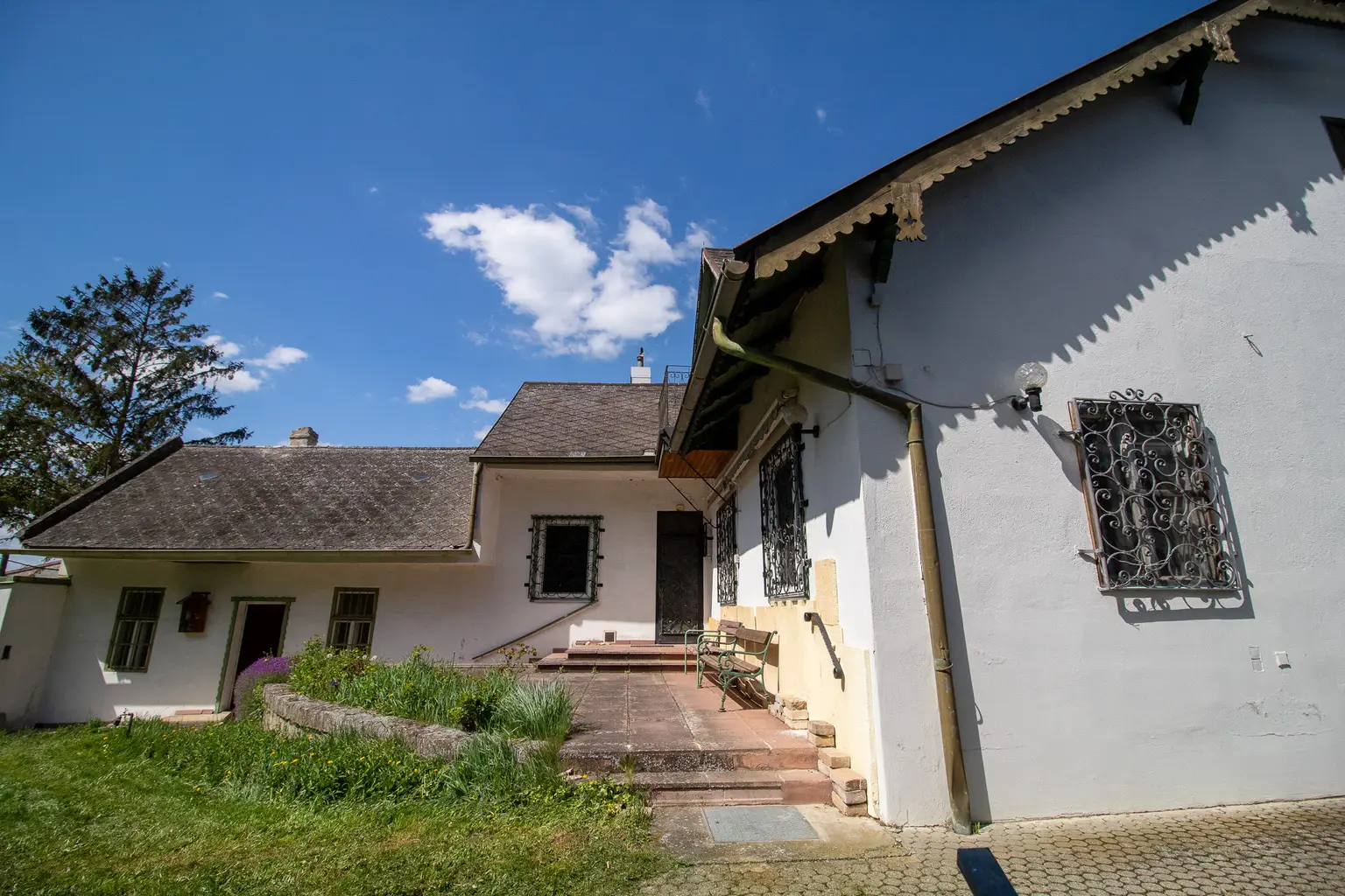 Blick zur Süd-Terrasse