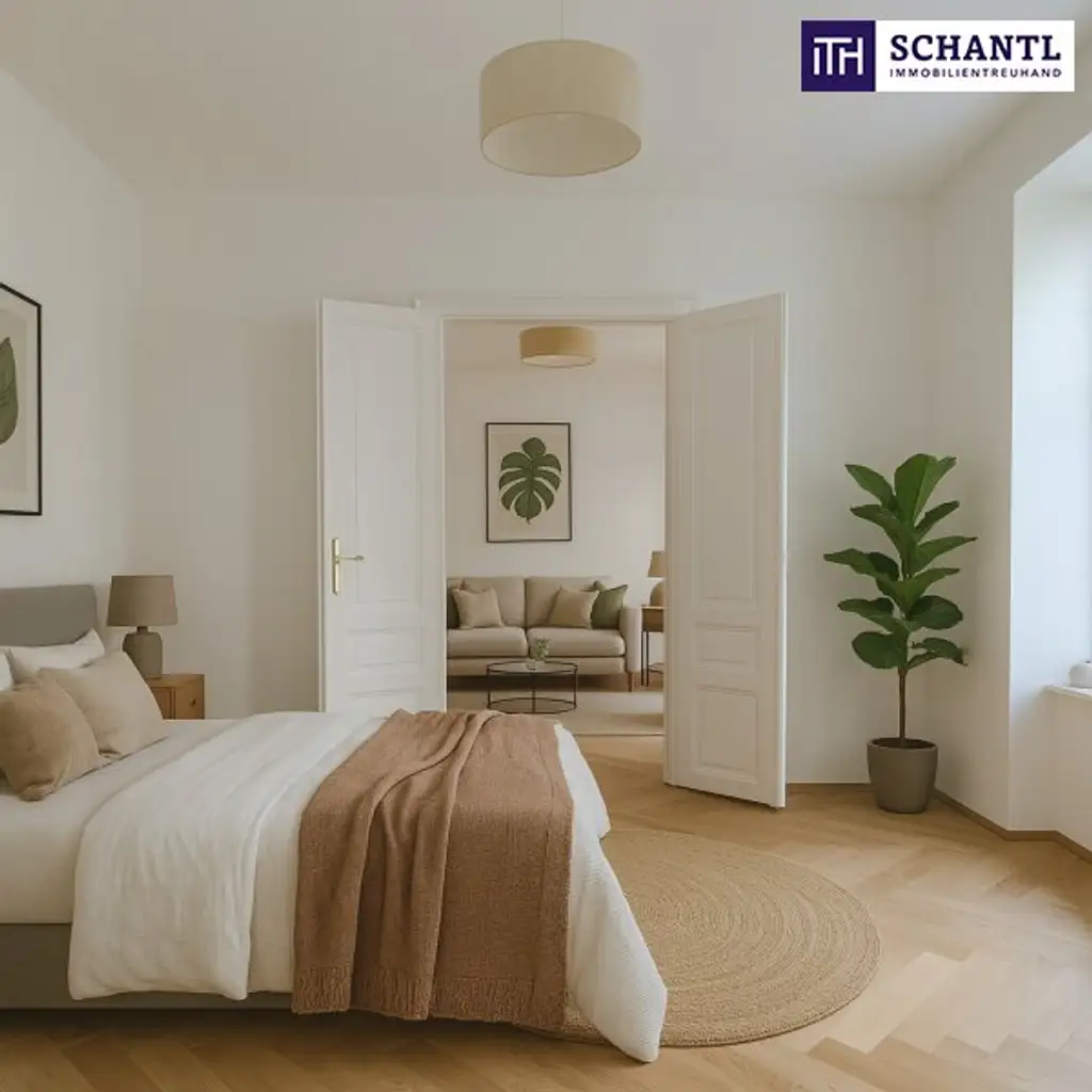WOW! TOP LAGE in unmittelbarer Nähe zum Augarten + teilsaniertes Altbaujuwel mit großzügigem Balkon + absolut ruhige Innenhoflage