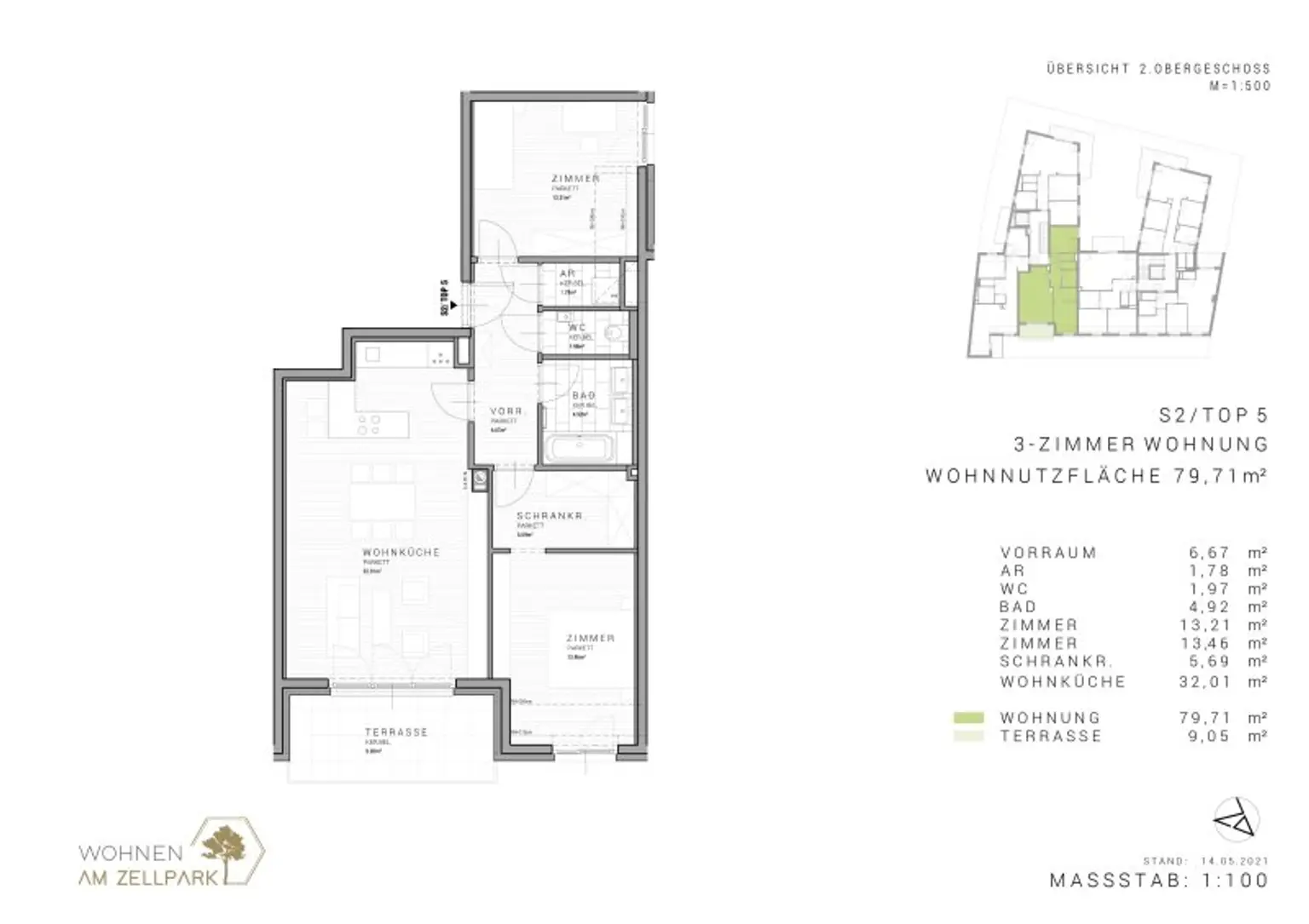 Moderne 3-Zimmer-DG-Wohnung in Zentrumslage von Perchtoldsdorf