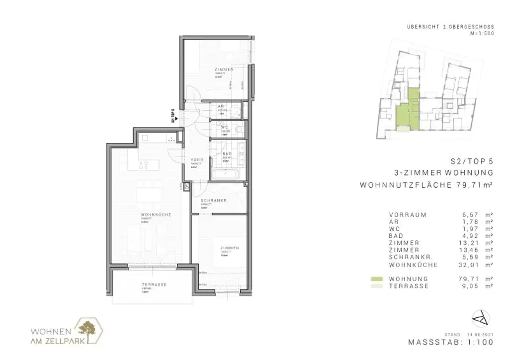 Moderne 3-Zimmer-DG-Wohnung in Zentrumslage von Perchtoldsdorf