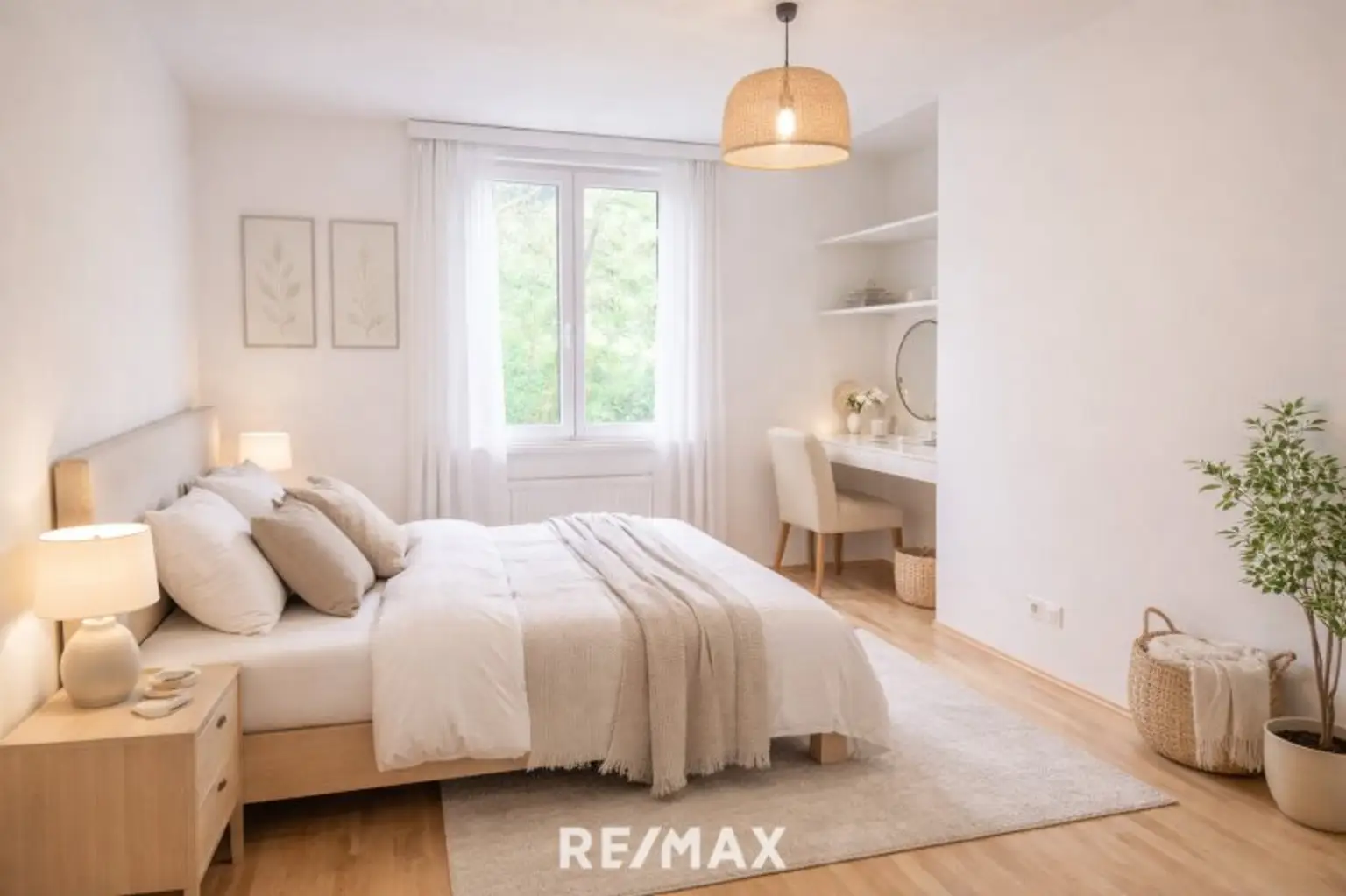 Virtuelles Staging – Möblierung dient nur zur Illustration