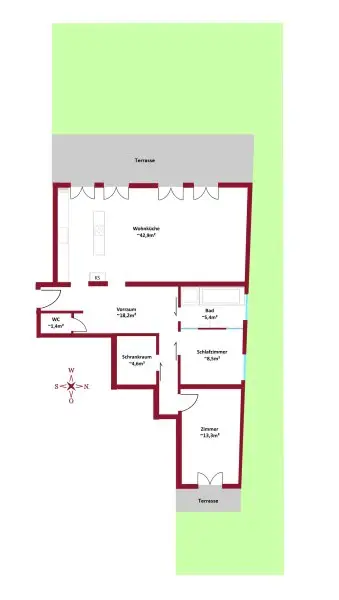 PURE ENTSPANNUNG! Riesiger Garten mit Blick ins Grüne I auch ideal f. gewerbliche Nutzung I Garage I Alarmanlage I