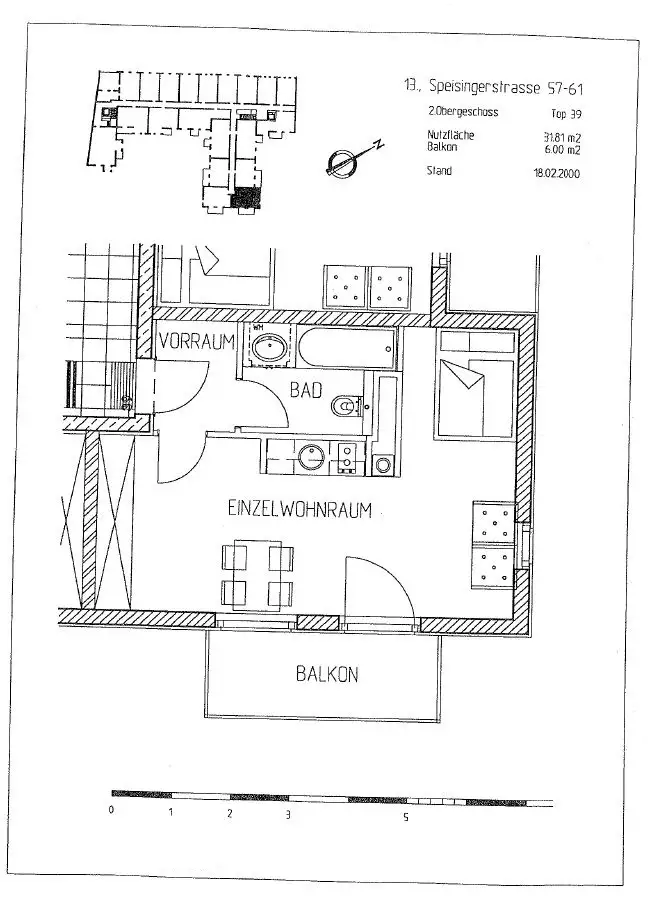 Schöne 1-Zimmer-Wohnung mit Balkon im 13. Bezirk!