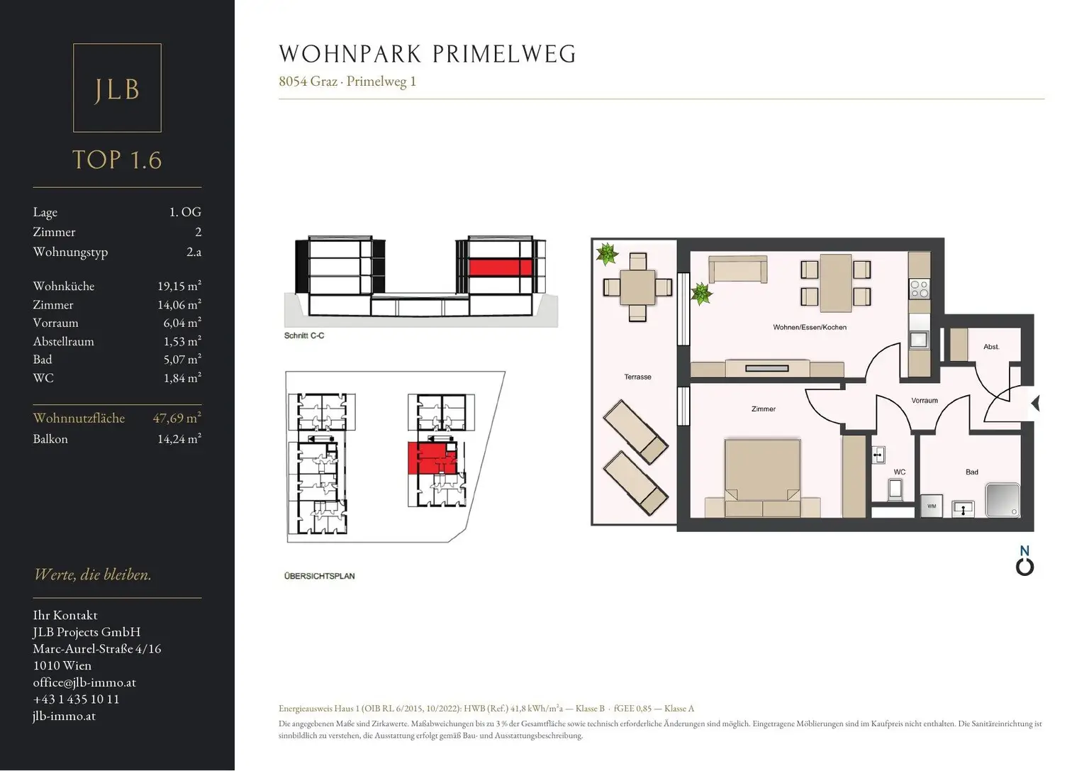 JLB Verkaufsplan Primelweg 1 – Top 1.6
