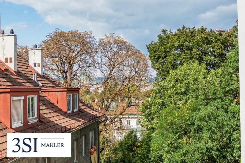 Wohnen beim Schloss Belvedere: Klimatisierter Erstbezug im Stilaltbau mit 2 Balkonen!