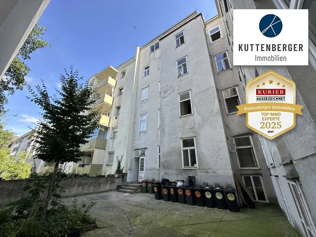 U1-Nähe: Mehrheitsanteil inkl. Rohdachboden mit Parkblick