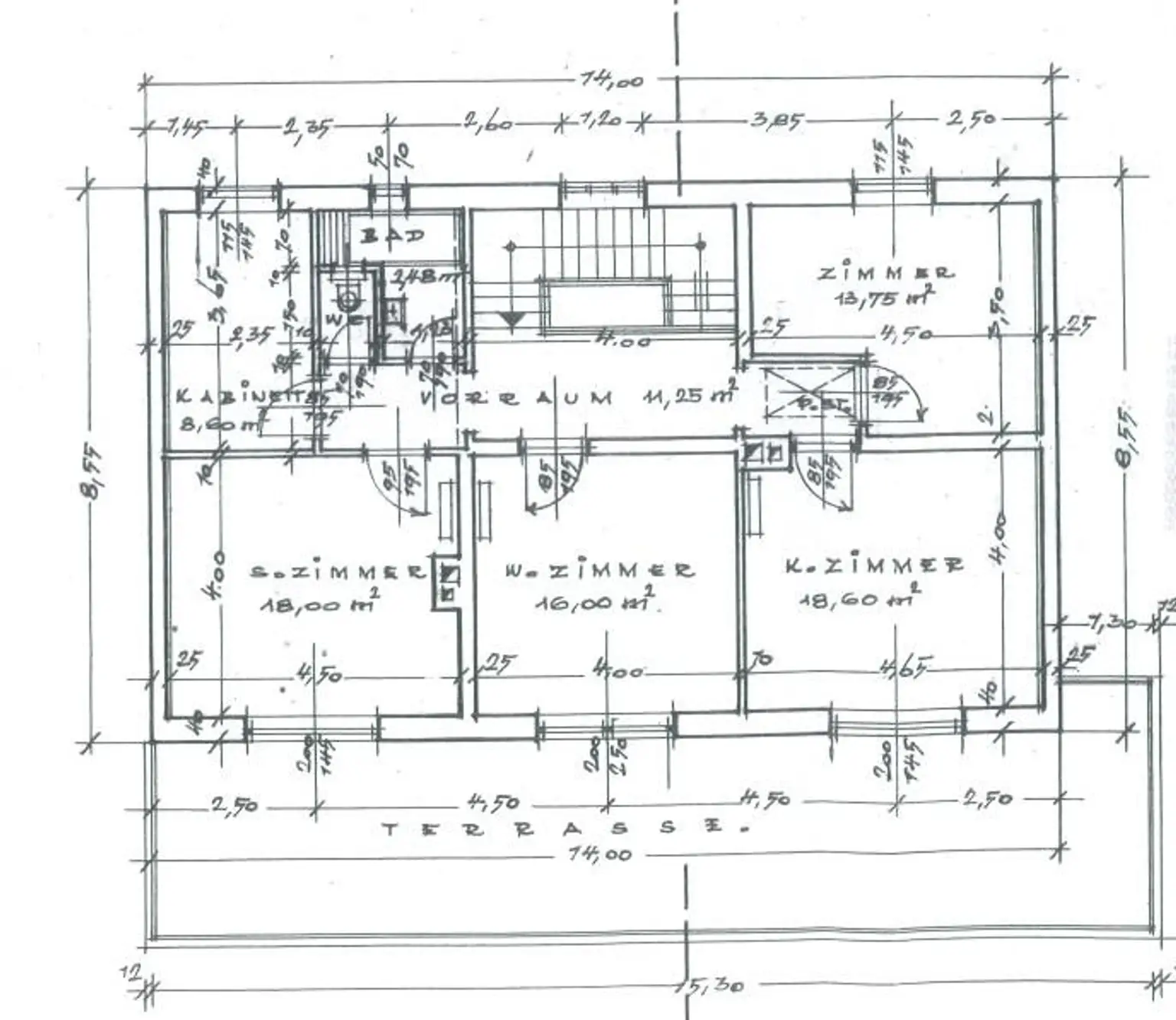 Grundriss Obergeschoss