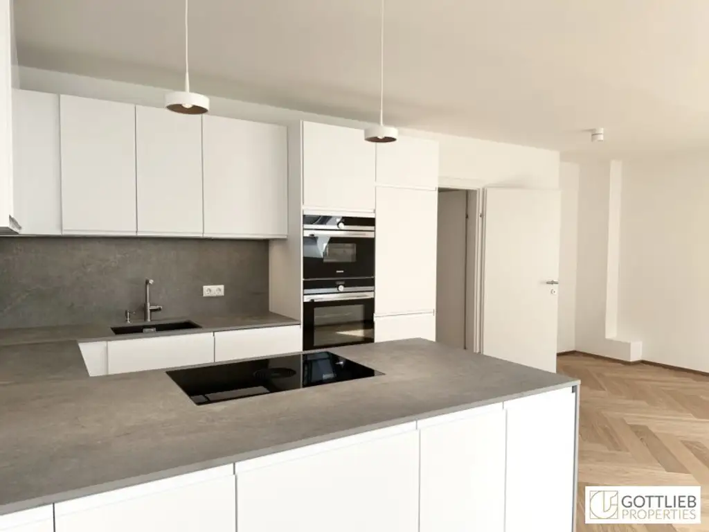 PROVISIONSFREI nahe Belvedere! Luxuriöse 6-Zimmer-Erstbezug-Dachterrassen-Wohnung mit Outdoor-Pool in historischem Gebäude