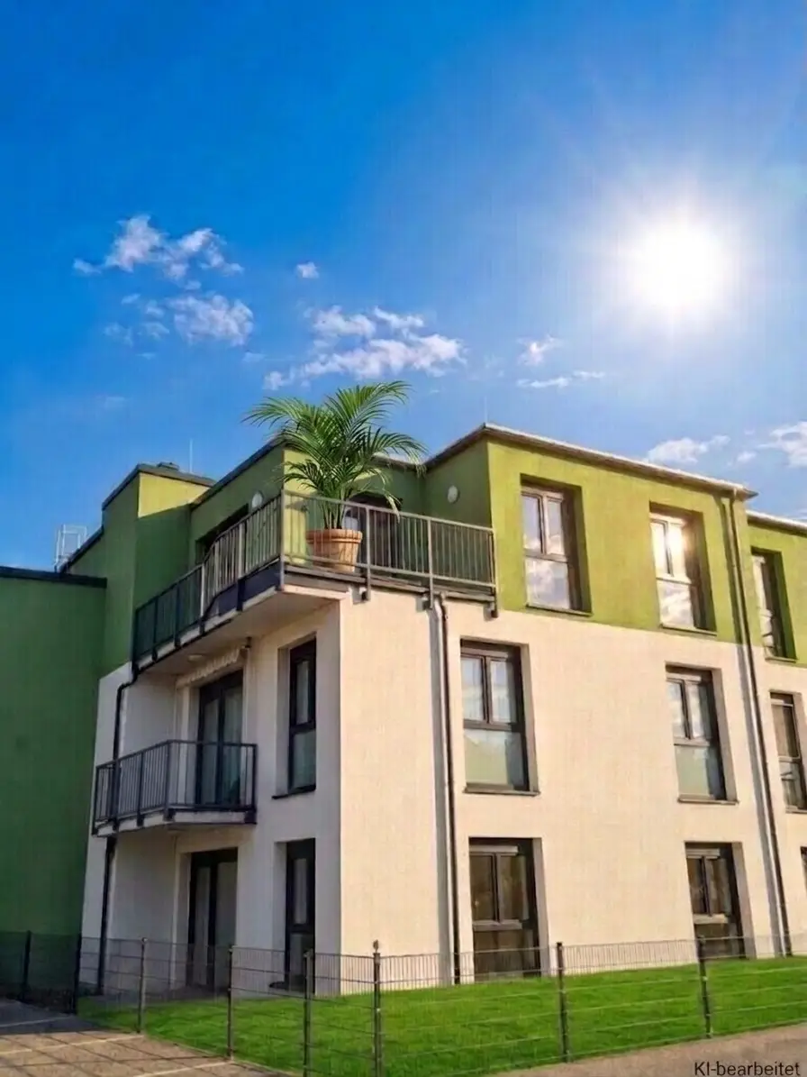 Wohnkomfort mit Aussicht: Ca. 60 m² 3-Zimmer-Wohnung und sonniger 12 m² Südwest-Eckbalkon