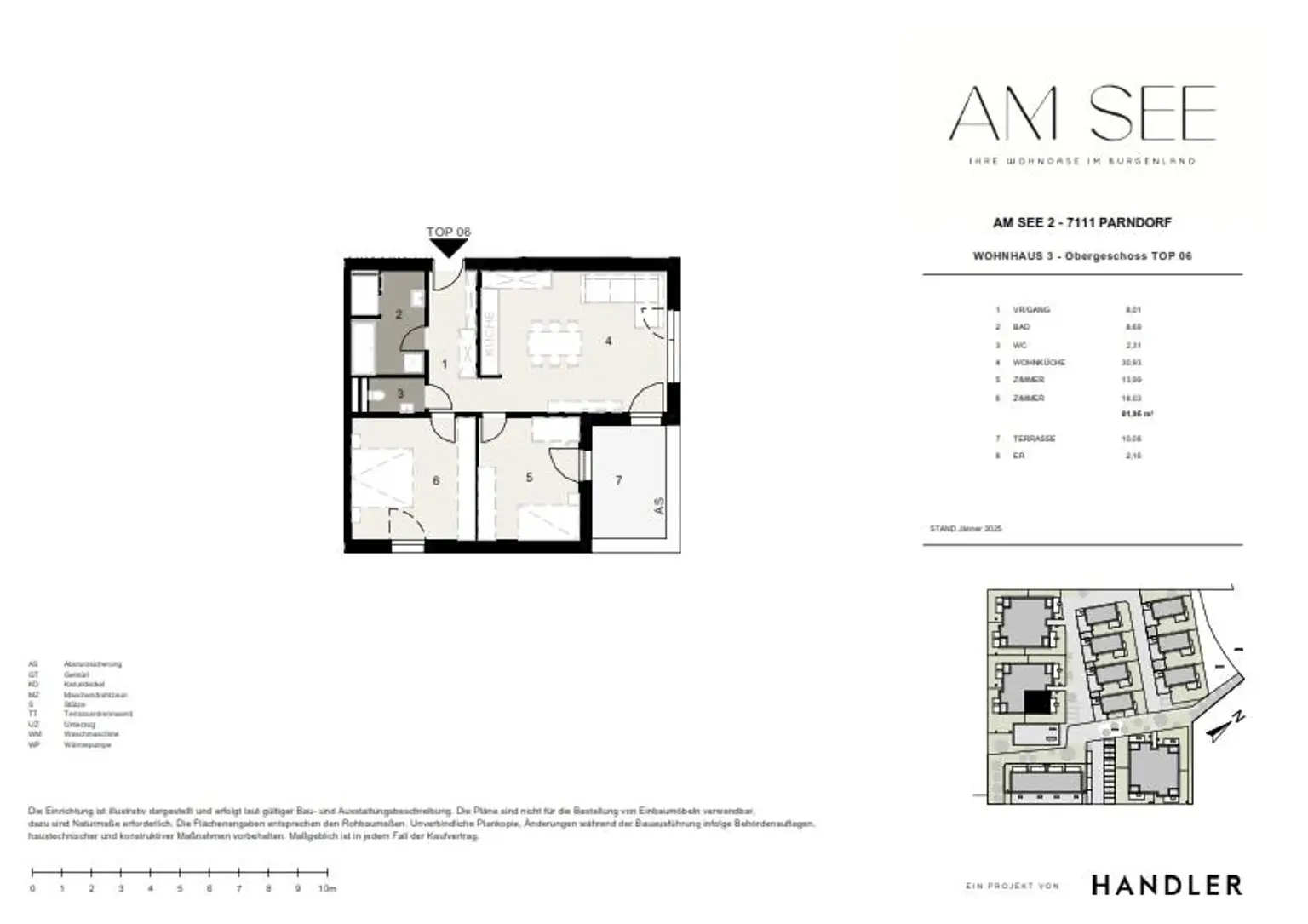 Morgensonne und klare Linien – stilvolle 3-Zimmer-Obergeschosswohnung