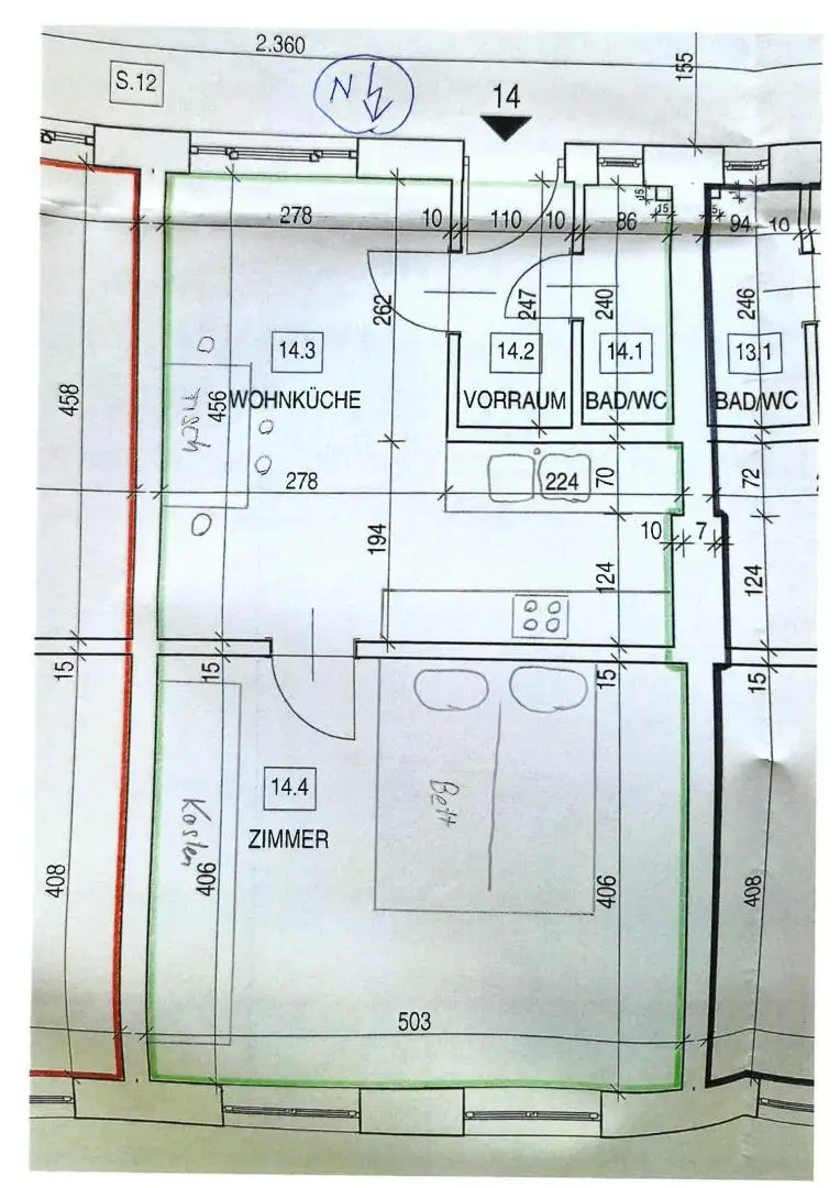 Plan mit Nordpfeil_0