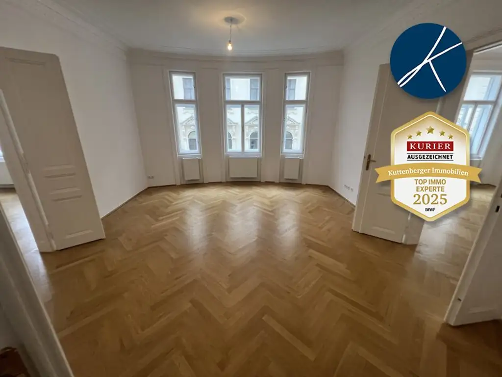 Nähe Stiftskirche (Mariahilfer Straße) U3 : Erstklassiges *Altbau-Juwel mit Balkon*