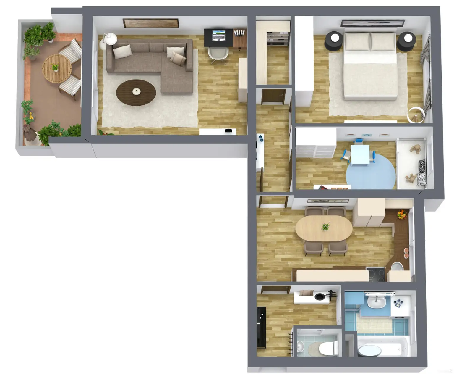 8435: Charmante 3-Zimmer-Eigentumswohnung mit Balkon am Stadtrand von Leibnitz
