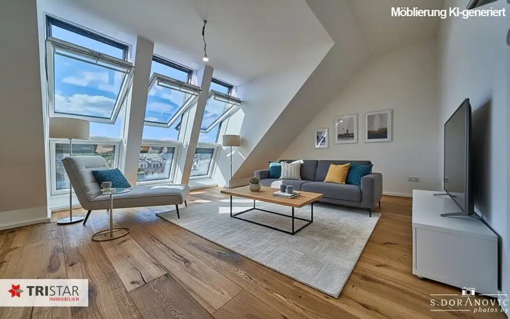 NEU! ++ SIEBENBRUNNENPLATZ ++ 6 EXKLUSIVE DG-WOHNUNGEN MIT WIENBLICK ++ SOFORT BEZIEHBAR ++ EIGENTUM ++ 1050 WIEN ++