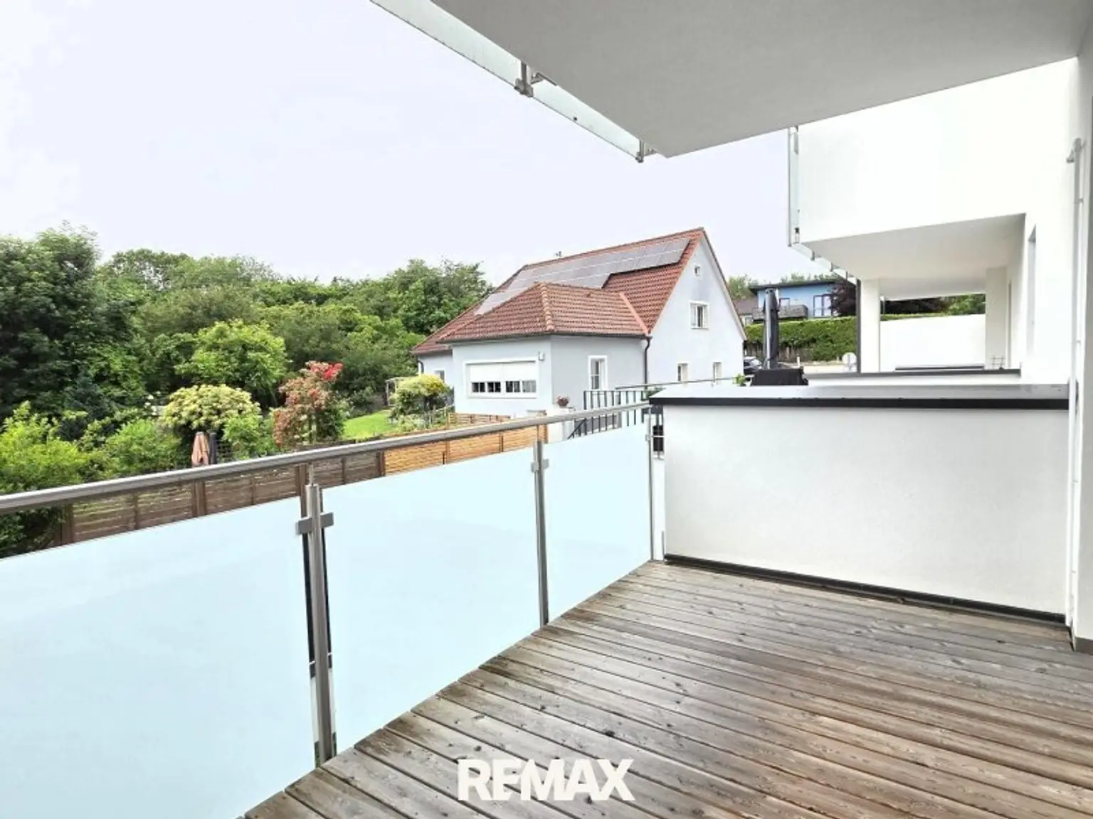 7,5 m² überdachter Balkon